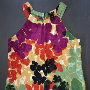 Fun floral summer sleeveless top- Banana Republic